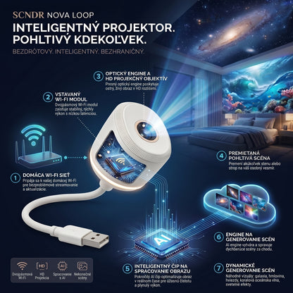 𝐒𝐂𝐍𝐃𝐑® Inteligentný dynamický HD 5D projektor🎁