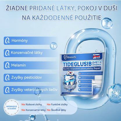 🦷 Glimmerly® TIDEGLUSIB ZUBY A ĎASNÁ Rýchlo rozpustné ústne pásiky Repair  | (🦷 Obnova skloviny a dentínu • Posilnenie ďasien • Odstránenie zubného kameňa a zápachu • Zastavenie citlivosti zubov) 3.0
